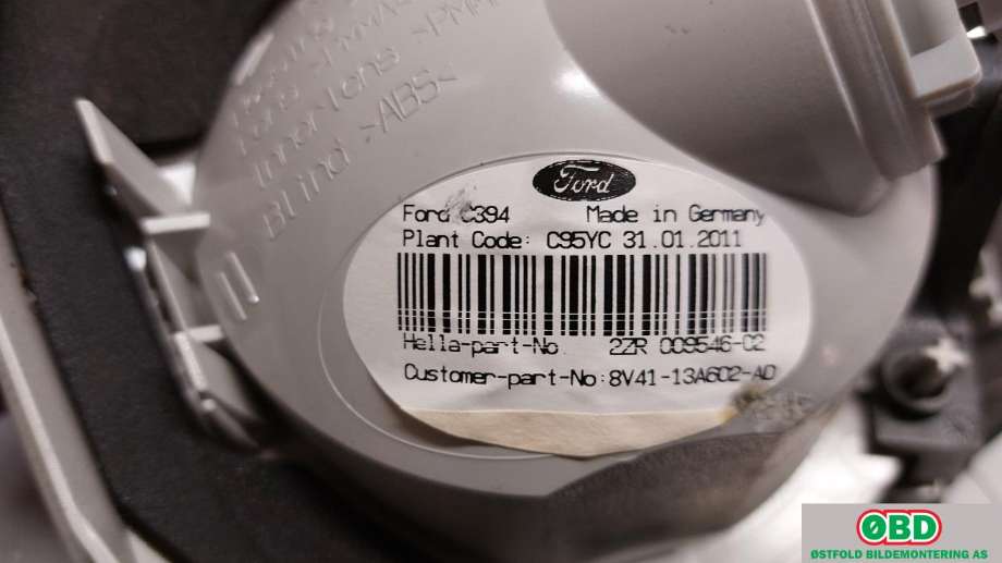 Baklykt høyre indre til Ford Kuga 2008-2012 (Type I)  (FORD|1545446||8V4113A602AD)
