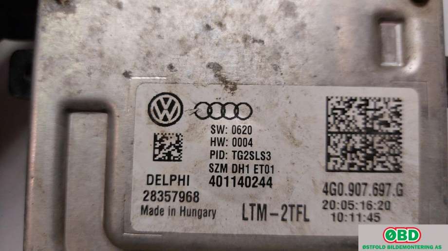Styreenhet xenon/ballast til VW Golf VII 2017-2020 (Fase 2)  (VOLKSWAGEN|4G0 907 697 F||4G0907697G)