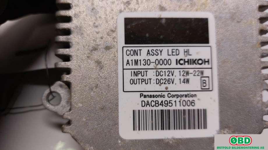 Styreenhet xenon/ballast til Nissan Leaf 2011-2017 (Type I)  (NISSAN||A1M1300000)