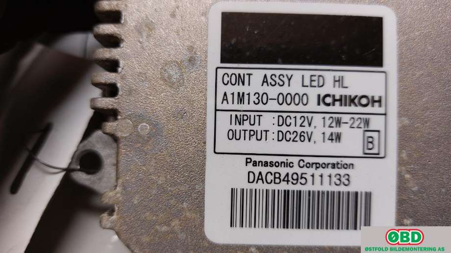 Styreenhet xenon/ballast til Nissan Leaf 2011-2017 (Type I) (NISSAN||A1M1300000)