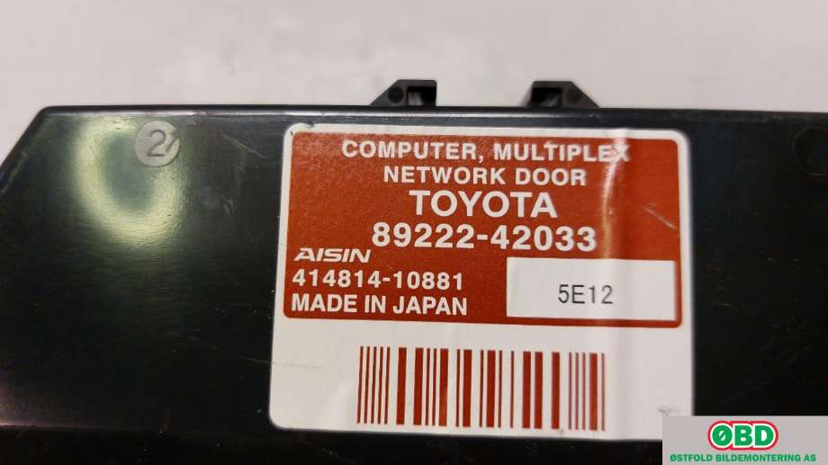 Styreenhet elektrisk bakluke til Toyota RAV4 2013-2015 (Type IV, Fase 1) (TOYOTA|8922242033|)