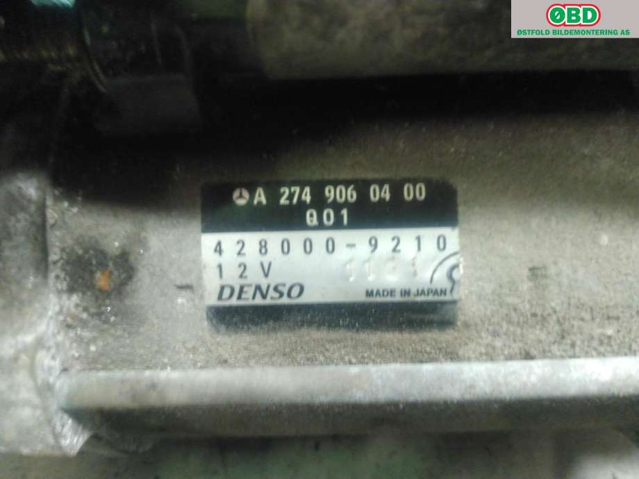 Starter til Mercedes C-Klasse 2014-2018 (Fase 1) (W205) (W205) (MERCEDES|A 274 906 16 00|A 274 906 21 00|)