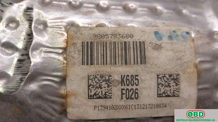 Katalysator til Peugeot 308 2013-2021 (Type II)  (PEUGEOT|9805784080|9808329680|9805783680)