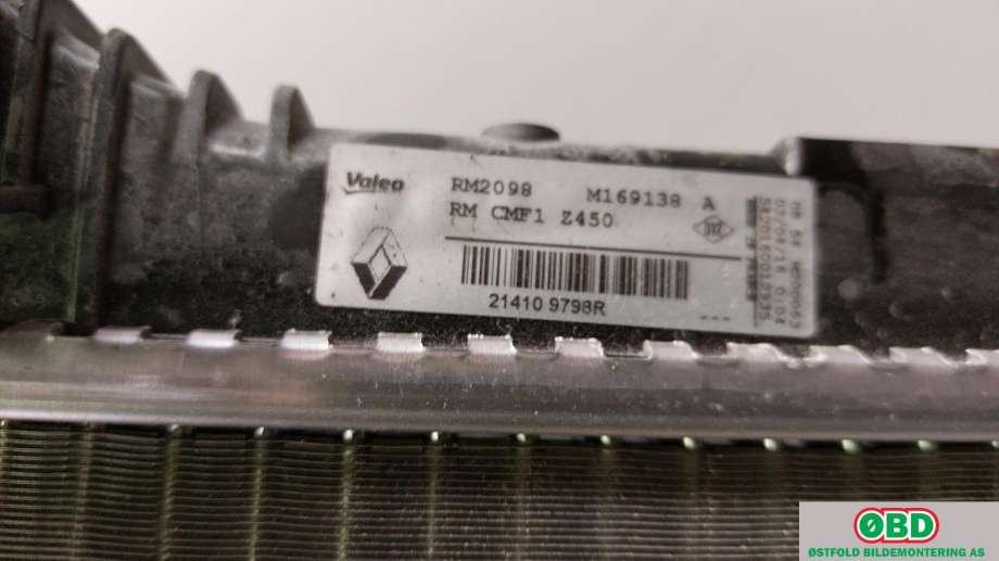 Radiator (manuell gir) til Renault Megane 2016-->> Type IV (RENAULT|214109798R|214108175R)