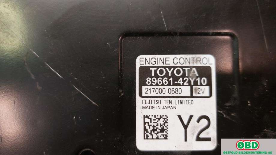 Styreenhet motor til Toyota RAV4 2013-2015 (Type IV, Fase 1)  (TOYOTA|8966142Y10|)
