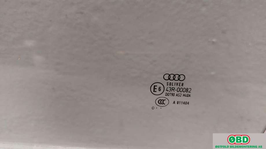 Siderute venstre foran til Audi A1 2010-2014 (Type I, Fase 1)  (AUDI|8X3 845 201|)