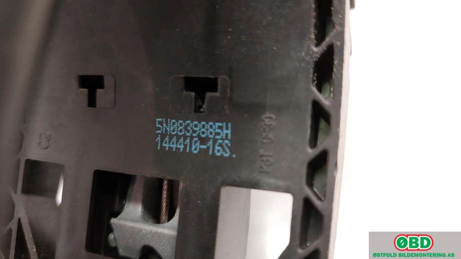 Dørhåndtak utv høyre bak til VW Sharan 2010-->> (Type II)  (VOLKSWAGEN|1K8 837 205 F|5N0 839 885 H|)
