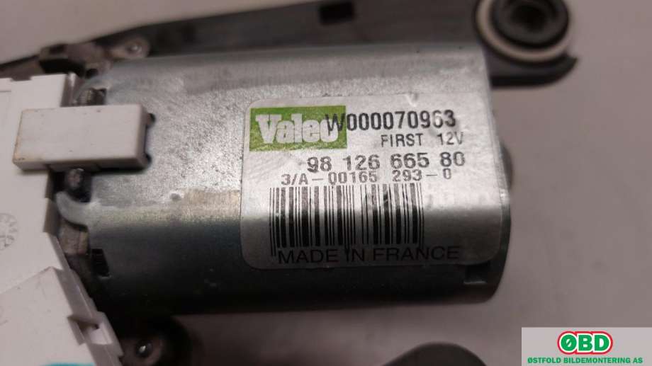 Viskermotor bakrute til Citroën Jumpy 2016-->> (Type III)  (CITROEN|98 126 665 80|W000070963|9812666580)