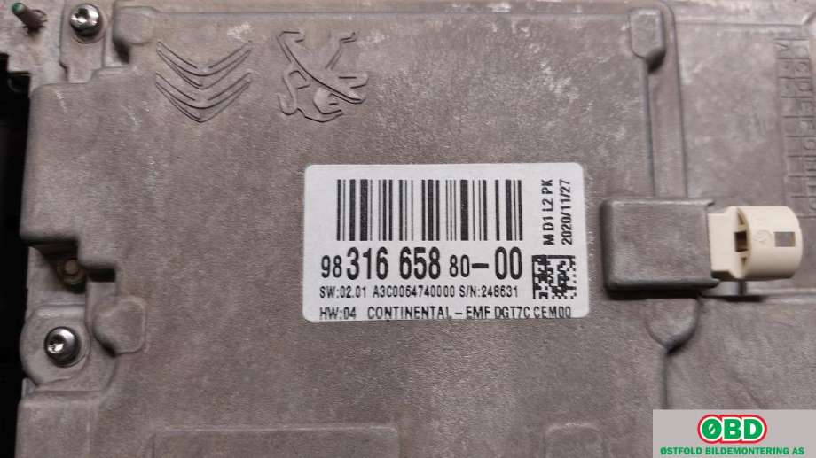 Instrument kjørecomputer til Citroën Jumpy 2016-->> (Type III)  (CITROEN|98 316 658 80|)