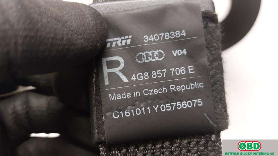 Airbag beltestrammer til Audi A6 2011-2014 (Type IV, Fase 1) (C7) (C7) (AUDI|4G8 857 706 E|)