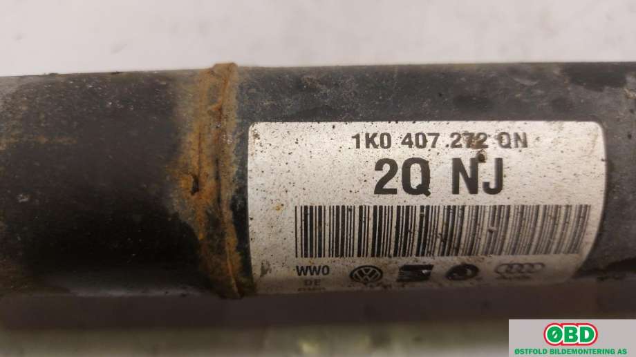Drivaksel høyre foran til VW Passat 2011-2015 (B7) (B7) (VOLKSWAGEN|1K0 407 272 QN|5Q0 407 272 FF|1K0407272QN)