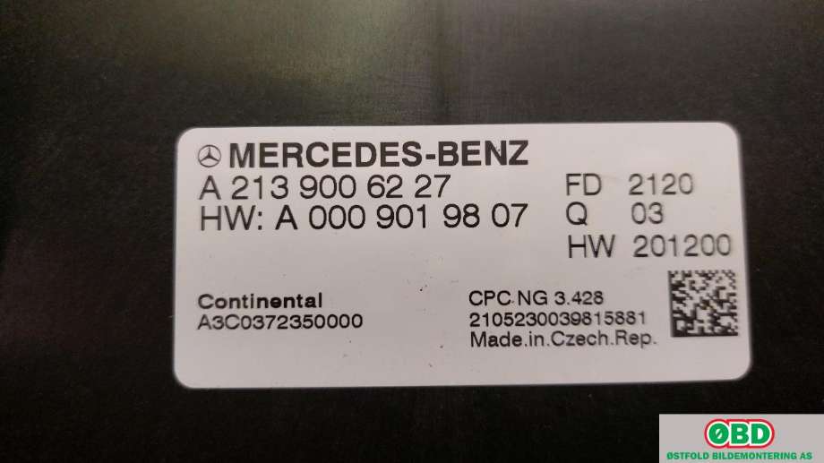 Styreenhet girkasse til Mercedes GLC 2015-2022 (X253) (X253) (MERCEDES|A 213 900 62 27||2139006227)