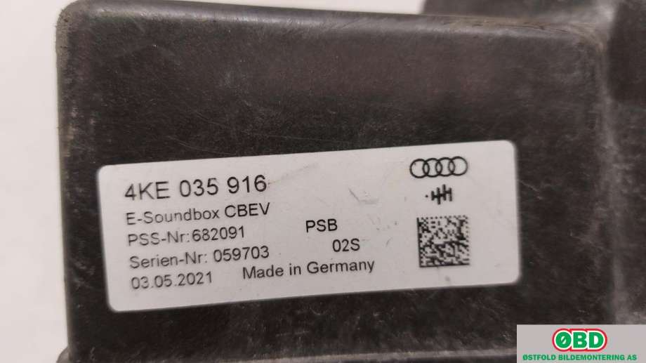 Horn/signalhorn til Audi e-tron 2018-->> (AUDI|4KE 035 916||4KE035916)