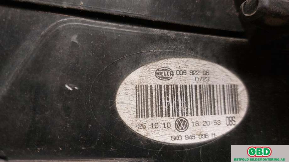 Baklykt høyre til VW Golf VI 2008-2012  (VOLKSWAGEN|5K0 945 096 M|)