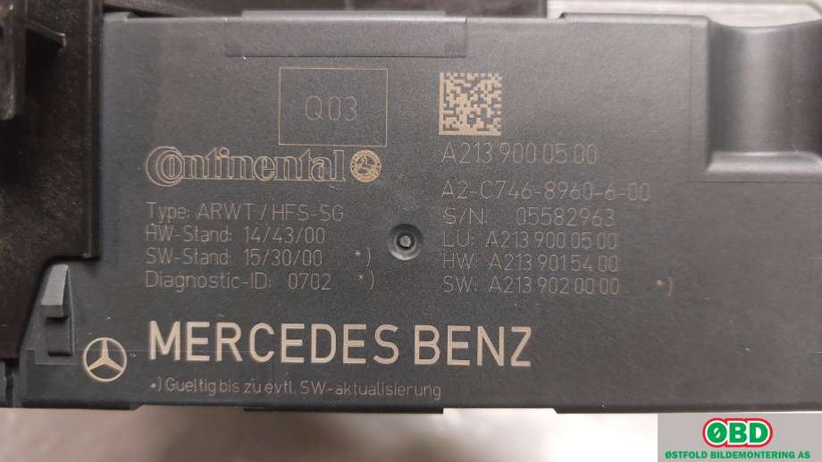 Baklukeåpner motor til Mercedes GLC 2015-2022 (X253) (X253) (MERCEDES|A 099 906 47 03||0999064703)