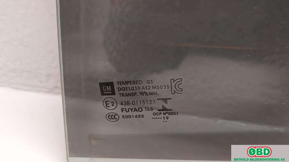 Siderute venstre bak til Opel Ampera-e 2017-->> (Type II)  (OPEL|95429588|)