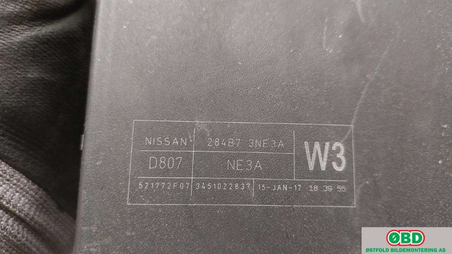 Sikringsboks til Nissan Leaf 2011-2017 (Type I)  (NISSAN|284B73NE3A|)