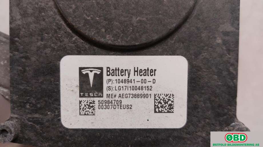 Varmeapparat register til Tesla Model X 2016-->> (TESLA|)