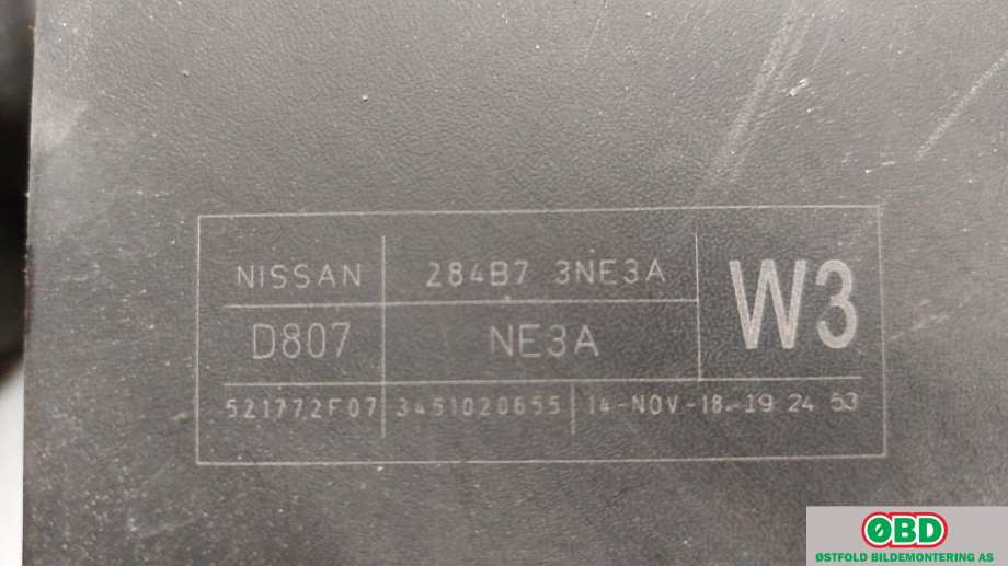 Sikringsboks til Nissan Leaf 2011-2017 (Type I)  (NISSAN|284B73NE3A|)