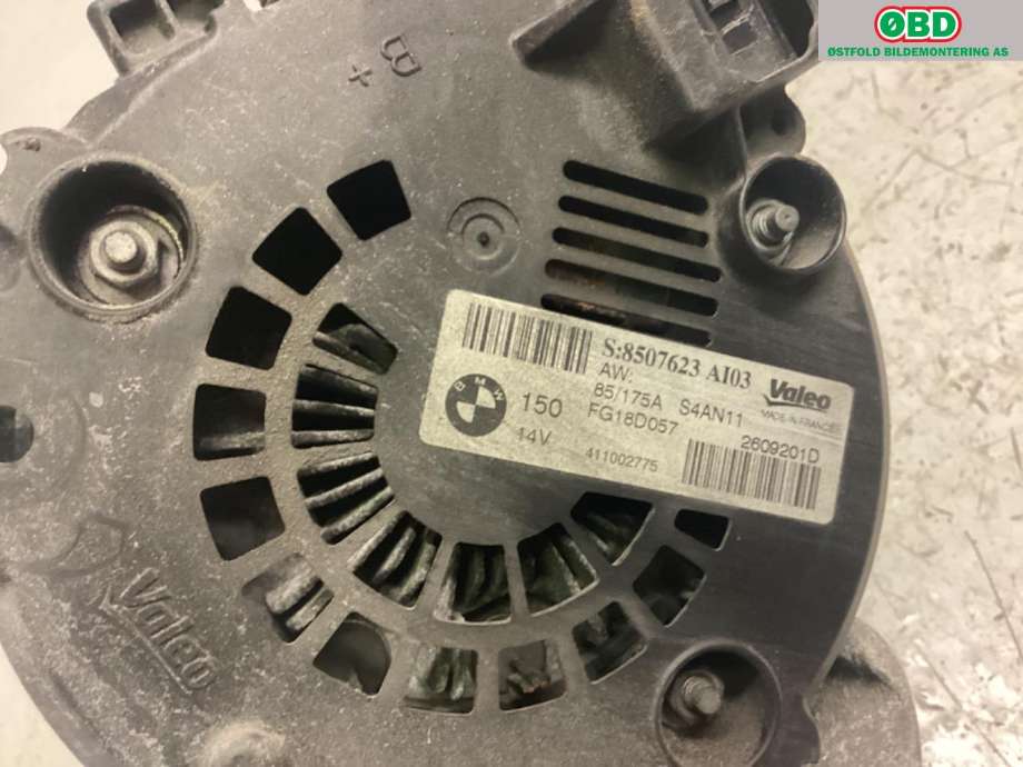 Dynamo til BMW 3-Serie 2005-2011 (E90/E91/E92/E93) (E90/E91/E92/E93) (BMW|12 31 8 509 023||8507623)