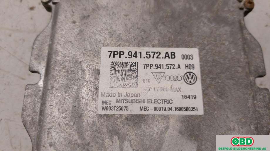 Styreenhet xenon/ballast til VW Tiguan 2016-2020 (Type II, Fase 1)  (VOLKSWAGEN|7PP 941 572 AB||7PP941572AB)