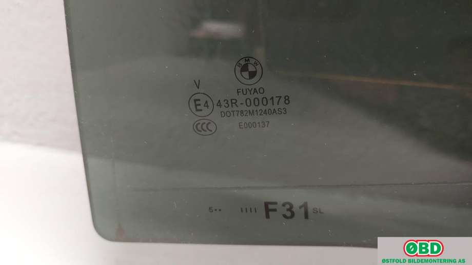 Siderute venstre bak til BMW 3-Serie 2012-2018 (F30/F31/F34) (F30/F31/F34) (BMW|51 35 7 259 843|)