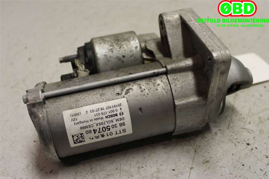 Starter til Peugeot 3008 2016-->> (Type II)  (PEUGEOT|98 305 074 80||9830507480)
