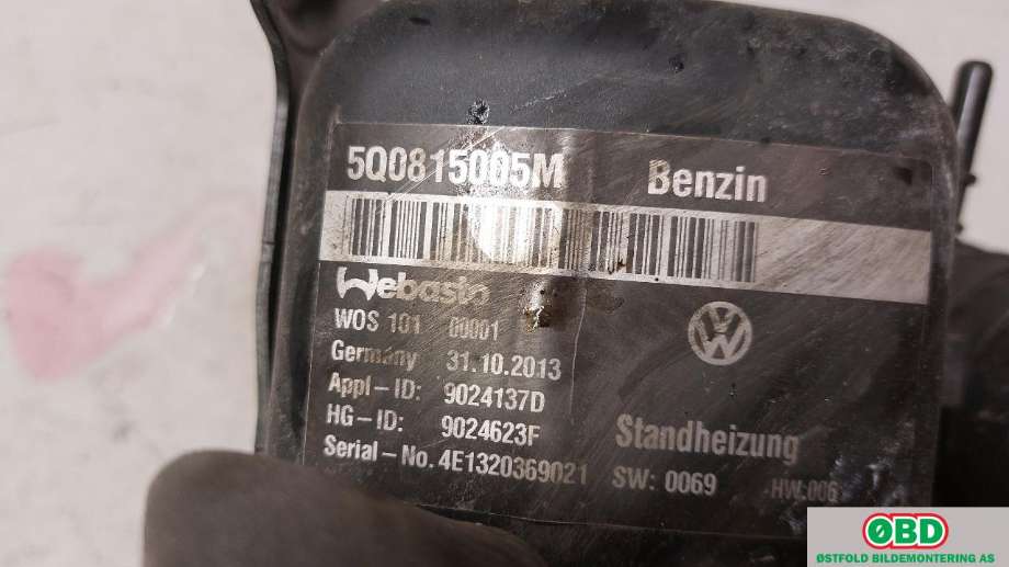 Dieselvarmer til VW Golf VII 2012-2017 (Fase 1)  (VOLKSWAGEN|5Q0 898 008 B|)