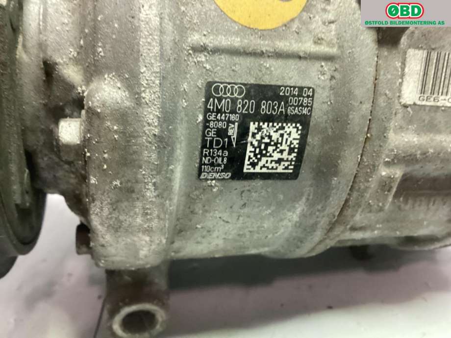Aircondition kompressor til Audi A6 2014-2018 (Type IV, Fase 2) (C7) (C7) (AUDI|4M0 820 803 A|)