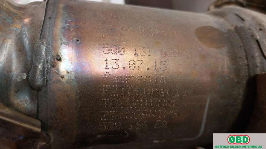 Katalysator til Audi A3 2016-2020 (Type III, Fase 2)  (AUDI|5Q0 254 501 HX|)