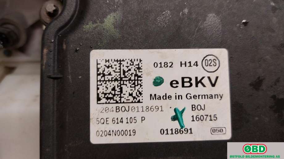 Bremsekraft-forsterker til Audi A3 2016-2020 (Type III, Fase 2)  (AUDI|5QE 614 105 P||5QE614105P)