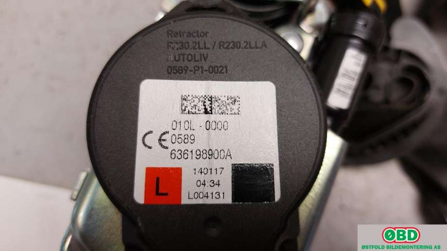 Airbag beltestrammer til VW Passat 2015-2019 (Fase 1) (B8) (B8) (VOLKSWAGEN|3G0 857 705|)