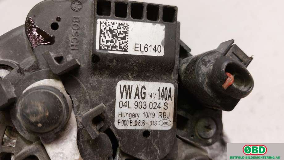 Dynamo til VW Caddy 2015-2020 (Type III, Fase 3)  (VOLKSWAGEN|04L 903 024 S|)