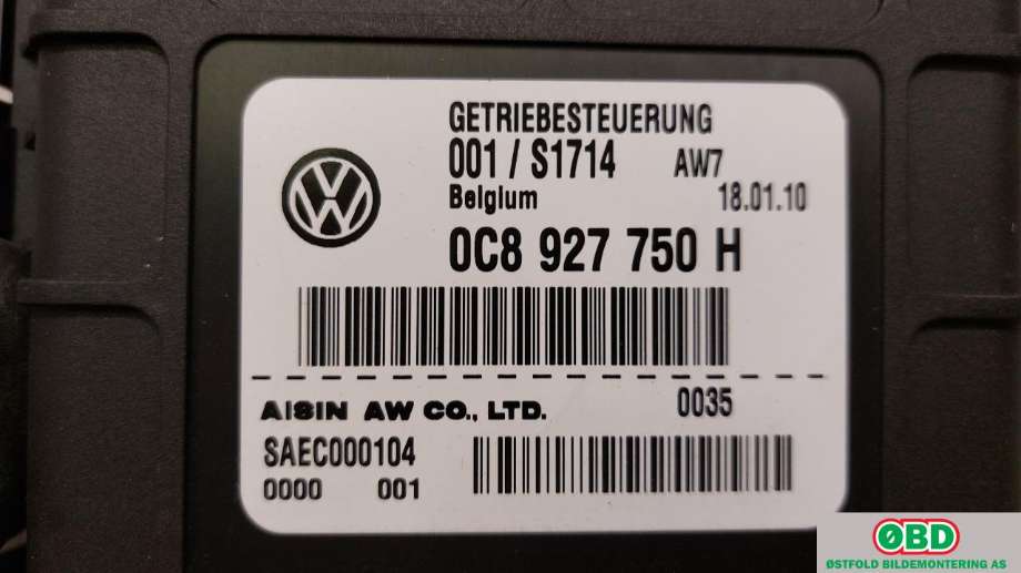 Styreenhet girkasse til VW Touareg 2010-2018 (Type II)  (VOLKSWAGEN|0C8 927 750 H||0C8927750H)