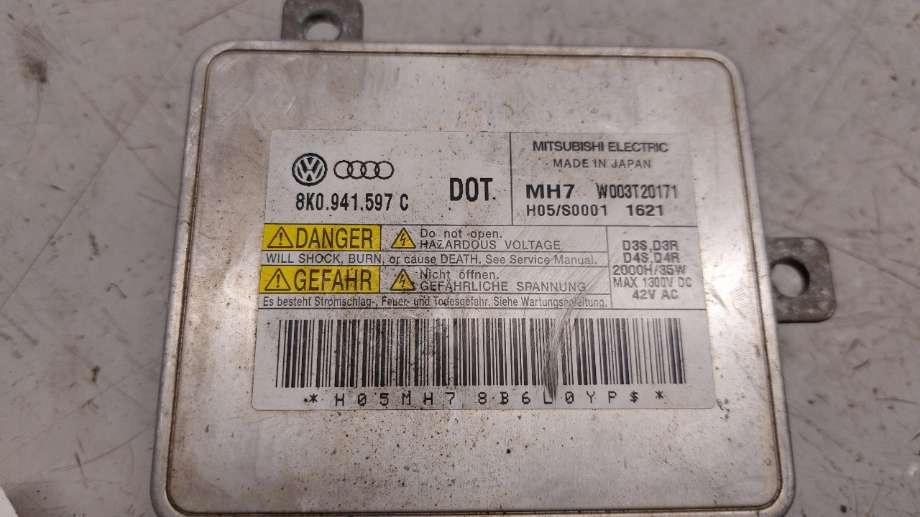 Styreenhet xenon/ballast til Audi A7 2010-2014 (Type I, Fase 1)  (AUDI|8K0 941 597 E|W003T20171|8K0941597C)