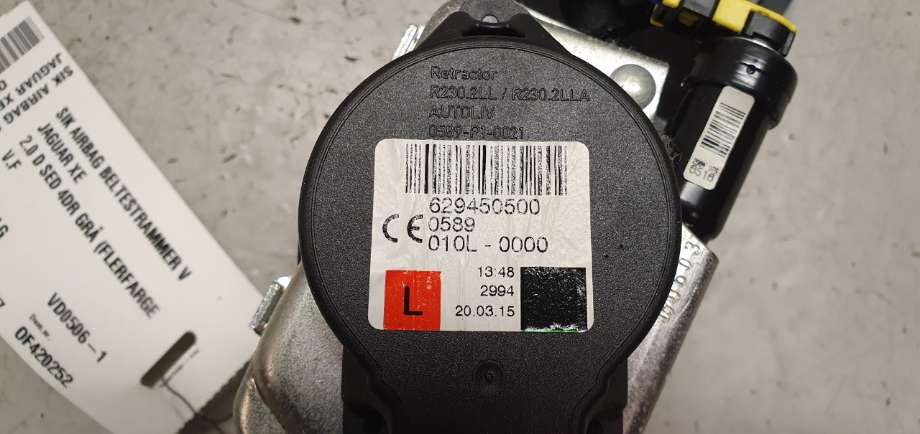 Airbag beltestrammer til Jaguar XE 2015-->>  (JAGUAR|T4N9481PVJ|)