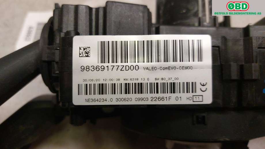 Bryter combi til Peugeot 208 2019-->> (Type II)  (PEUGEOT|98369177ZD|)