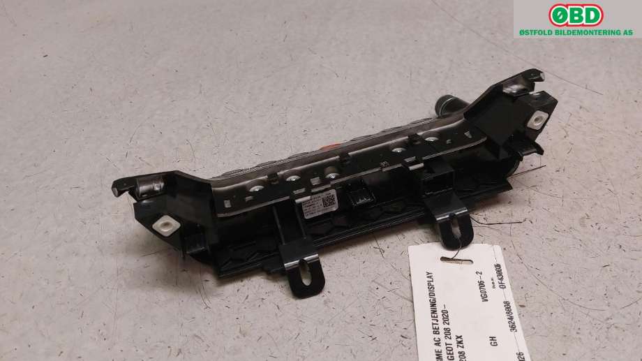 Varmeapparat betjening til Peugeot 208 2019-->> (Type II)  (PEUGEOT|98292921XU|)