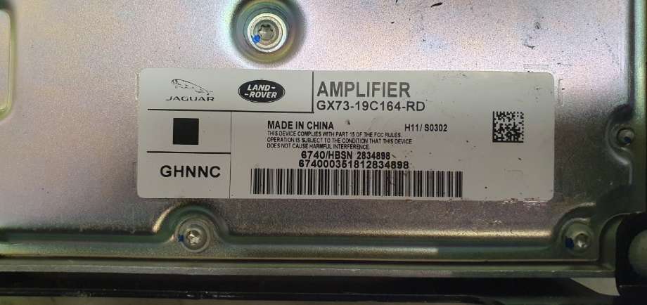 Bilstereo forsterker til Jaguar XE 2015-->>  (JAGUAR|T2R28219|)