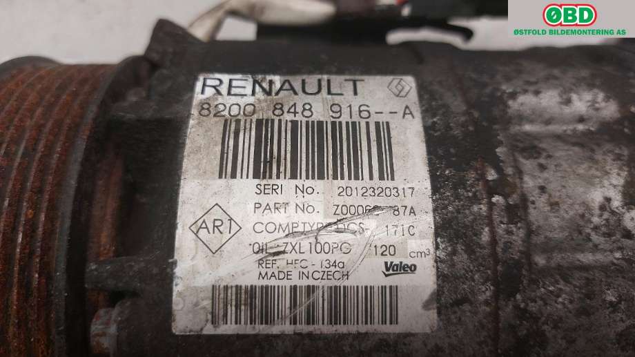 Aircondition kompressor til Opel Movano 2010-->>  (OPEL|95507849||8200848916)