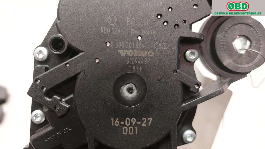 Viskermotor bakrute til Volvo V60/V60 CC 2013-2018 (Type I, Fase 2)  (VOLVO|31294492|0390201884)