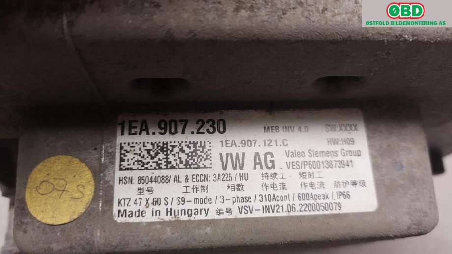 Diverse deler til VW ID.BUZZ 2022-->>  (1EA 907 121 AC|)