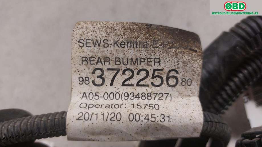 Ledningsnett til Opel Corsa F 2019-->> (OPEL Corsa-e|9837225680|)