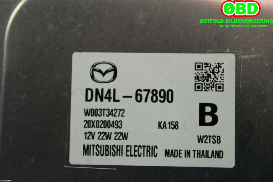 Styreenhet xenon/ballast til Mazda MX-30 2020-->>  (MAZDA||DN4L67890)