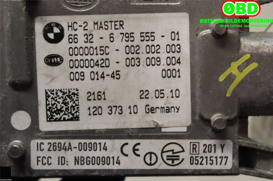 Sensor radar til BMW 5-Serie 2010-2017 (F10/F11) (F10/F11) (BMW|66 32 6 880 093|)