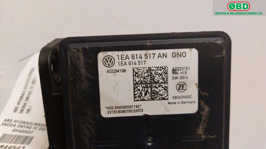 ABS sentral til Škoda Enyaq 2021-->> (SKODA ENYAQ 80X NY|1EA 614 517 AN||1EA614517AN)