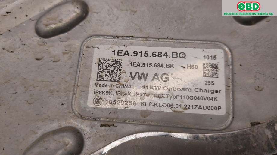 Batterilader (OBC - On Board Charger) til Škoda Enyaq 2021-->> (SKODA ENYAQ 80X NY|1EA 915 684 BQ||1EA915684BQ)