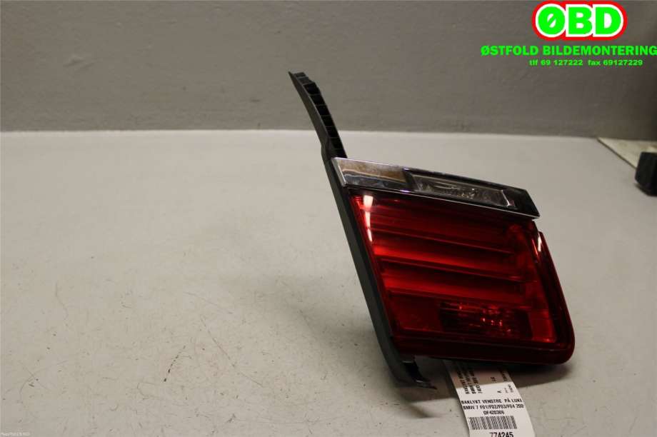 Baklykt venstre indre til BMW 7-Serie 2009-2015 (F01/F02/F03/F04) (F01/F02/F03/F04) (BMW|63 21 7 182 205|)