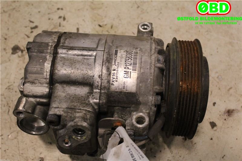 Aircondition kompressor til Saab 9-5 2006-2010 (Type I, Fase 3)  (SAAB|12758380|)