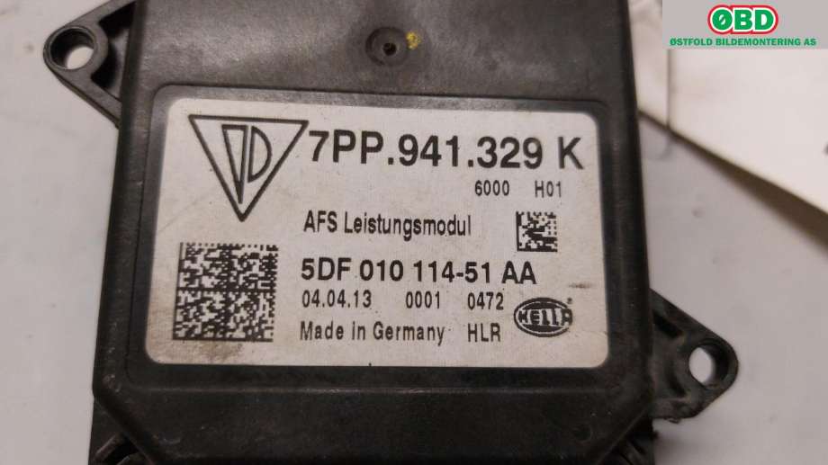 Styreenhet xenon/ballast til Porsche Panamera 2009-2017 (Type I) (970) (970) (PORSCHE|7PP 941 329 N||7PP 941 329 K)